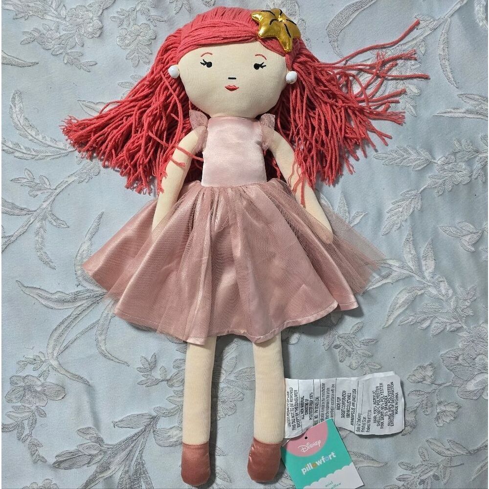 Princess Ariel Doll Kids' Pillow Buddy The Disney Collection by Pillowfort, Nwt